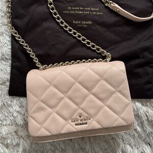 Kate Spade Blush Quilted Crossbody Bag